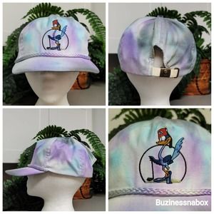 Vtg Road Runner Golf Tie-Dye Hat